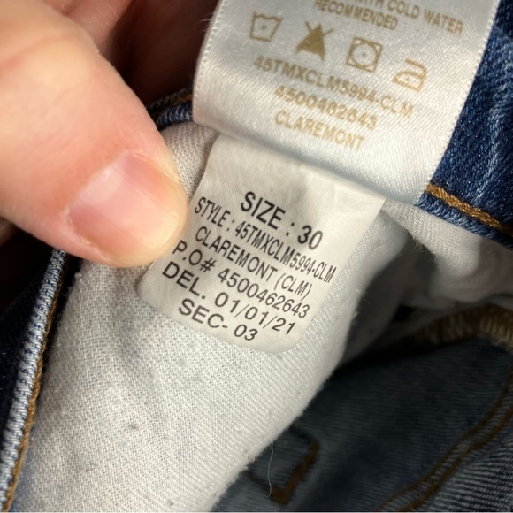 Joe’s jeans distressed high rise straight ankle‎ jeans size 30 - Picture 9 of 10